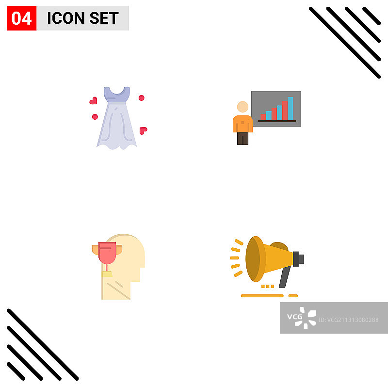 4 .用户界面平面图标包现代标识图片素材