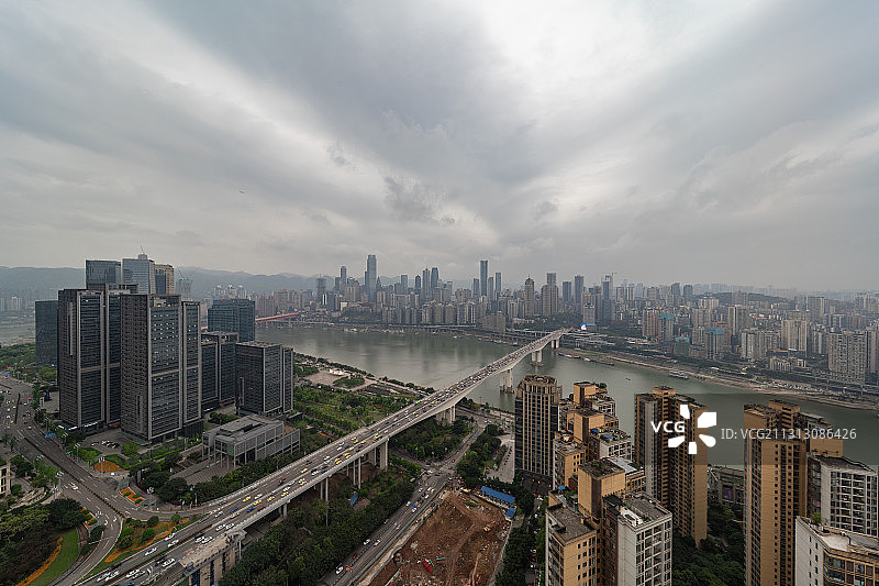 重庆 全景 CBD 江北嘴 金融区图片素材