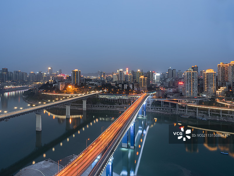 重庆 大桥 渝澳大桥 嘉陵江大桥 夜景图片素材