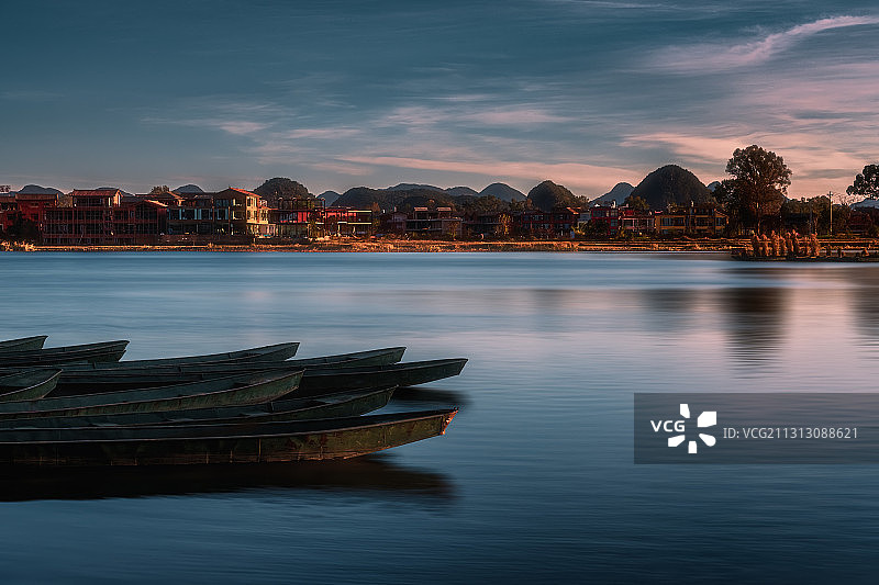 云南文山州丘北县普者黑风光图片素材