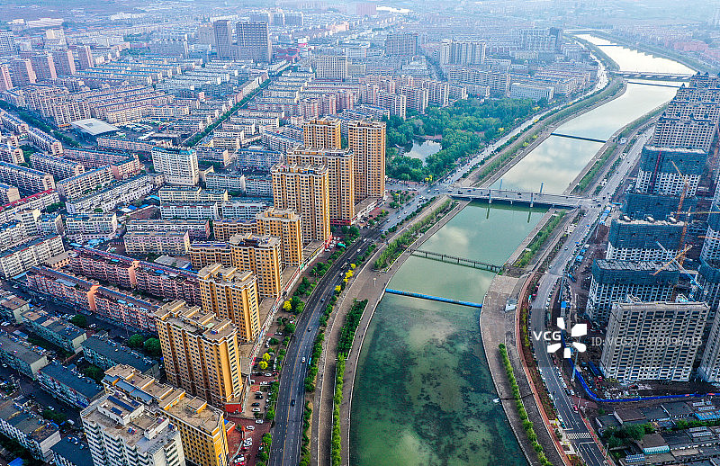 辽宁省凌源城市万元店河图片素材