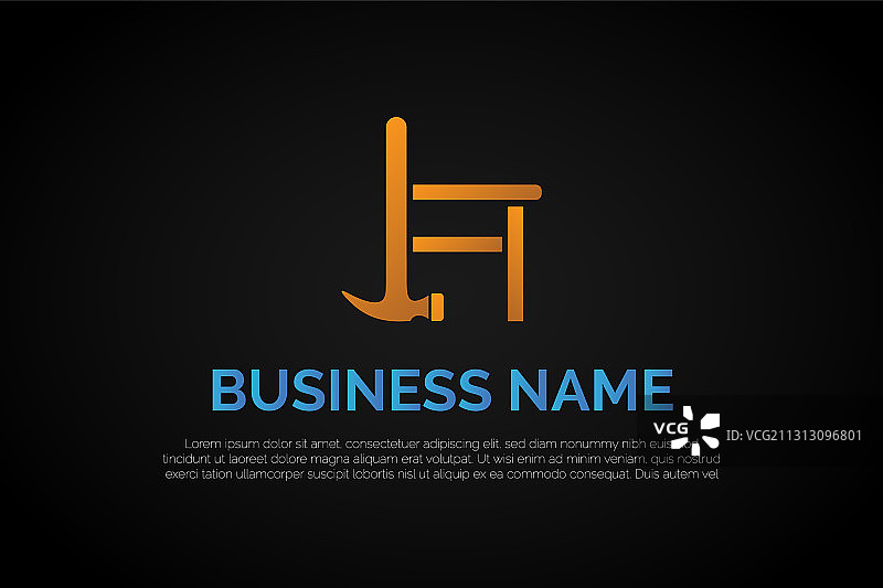 锤子椅子Logo模板图片素材