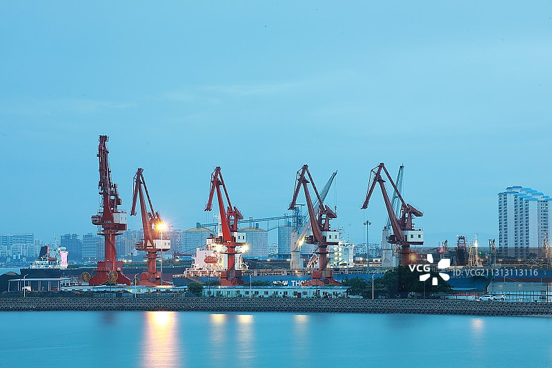 东方市鱼鳞洲码头图片素材