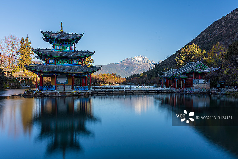 丽江古城 黑龙潭图片素材