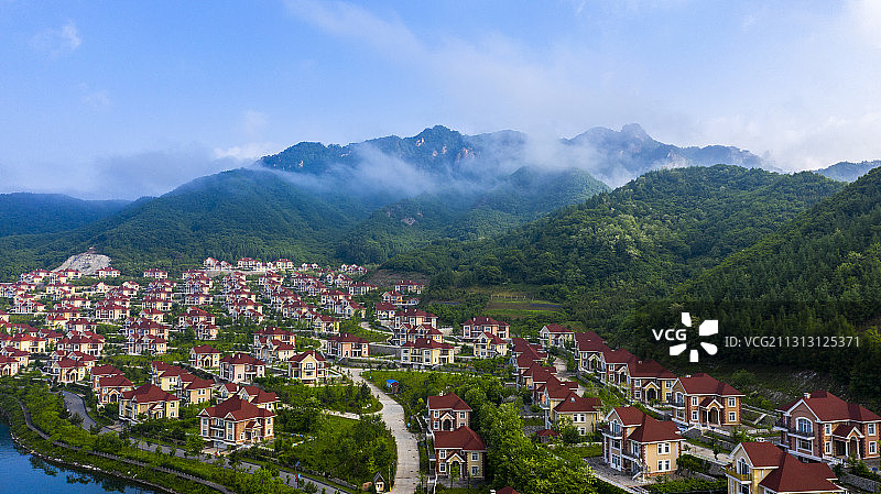 丹东天桥沟别墅群图片素材