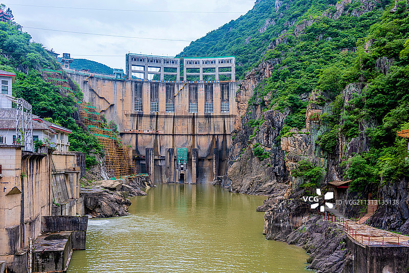 中国陕西汉中石门栈道风景区石门水库图片素材