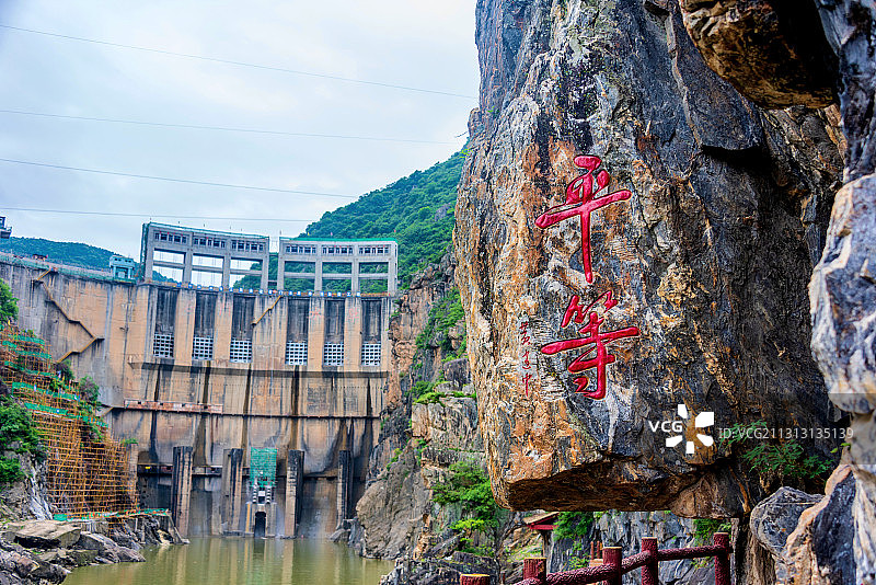 中国陕西汉中石门栈道风景区石门水库图片素材