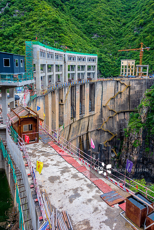 中国陕西汉中石门栈道风景区石门水库图片素材