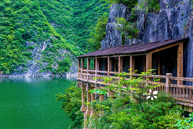 中国陕西汉中石门栈道风景区图片素材