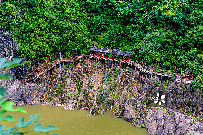 中国陕西汉中石门栈道风景区图片素材
