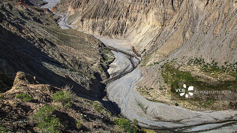甘肃省高台县马营河大峡谷风景壮美图片素材