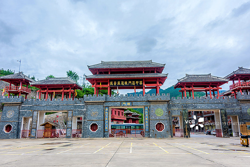 中国陕西汉中石门栈道风景区图片素材