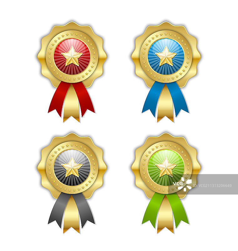 带星星的金色顶级装饰玫瑰花饰图片素材