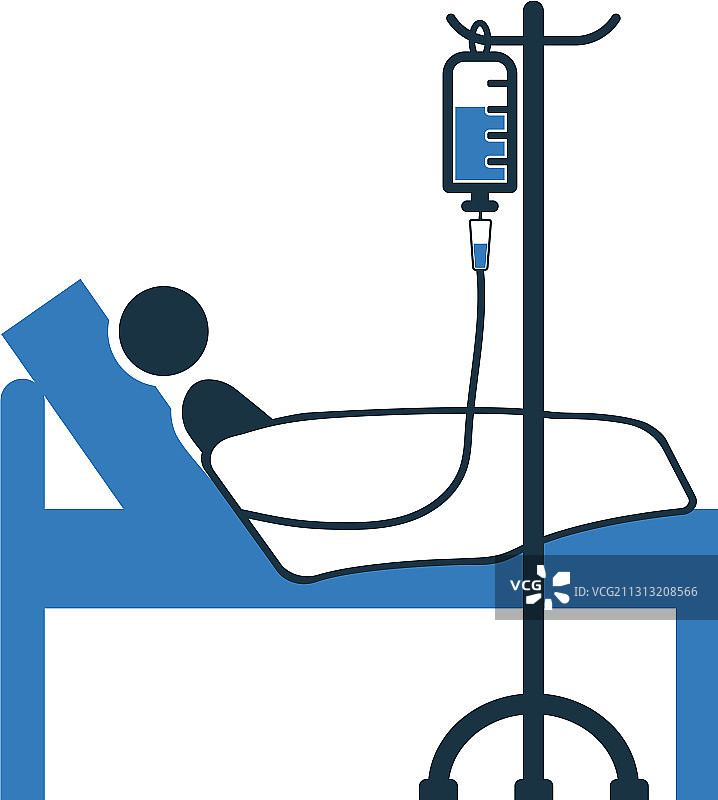 病床上患者图标素材图片素材