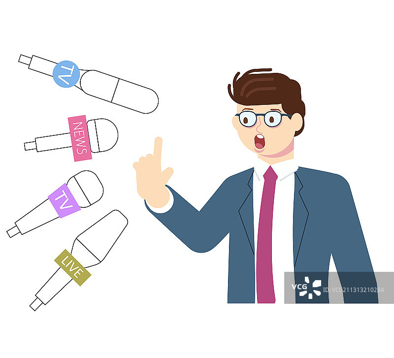 在线新闻发布会图片素材