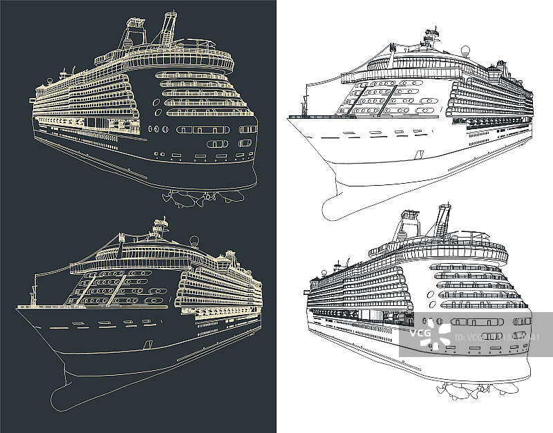 邮轮蓝图图片素材