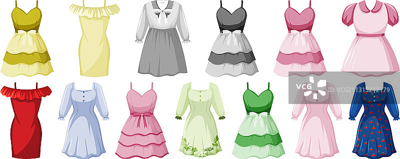 美丽女性穿搭图片素材