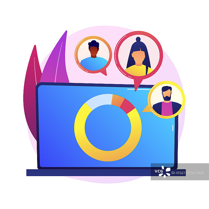 社会调查概念隐喻图片素材