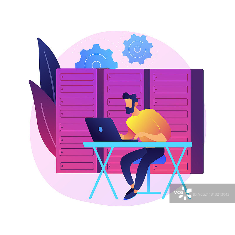 数据库访问概念隐喻图片素材