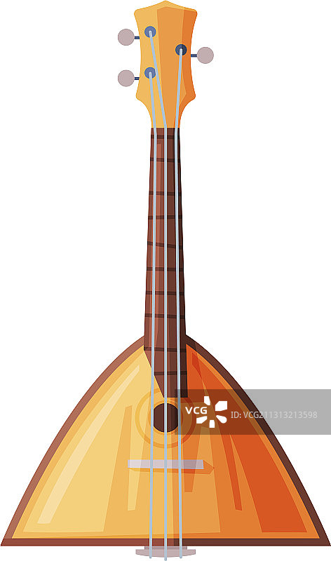 俄罗斯传统弦乐器巴拉莱卡琴图片素材