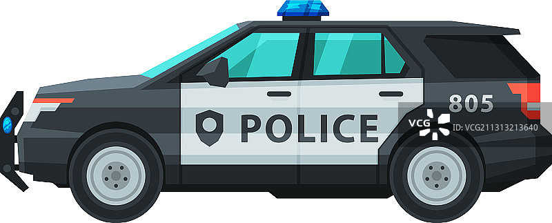警用SUV巡逻车图片素材
