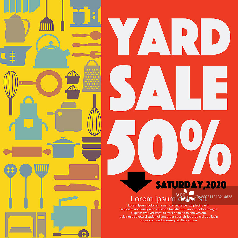 五折厨房设备促销图片素材