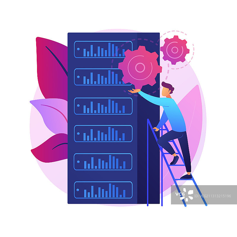 服务器硬件维护概念图片素材