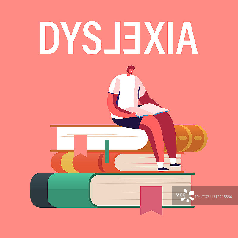 阅读障碍诊断概念图片素材