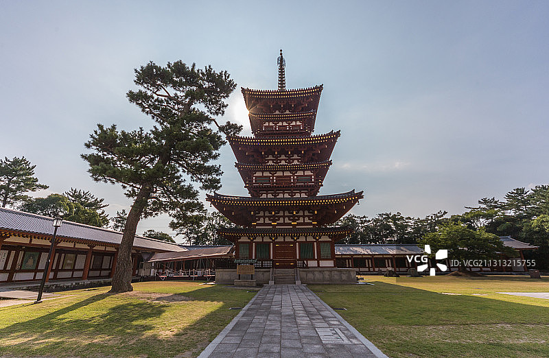 药师寺风光图片素材