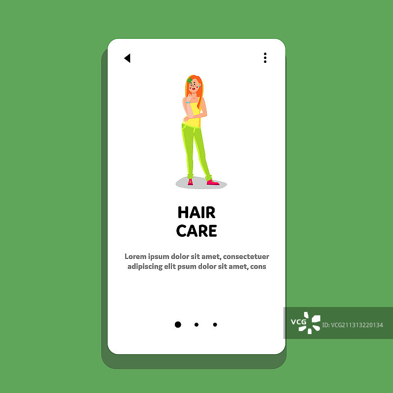 美发沙龙女孩护发图片素材