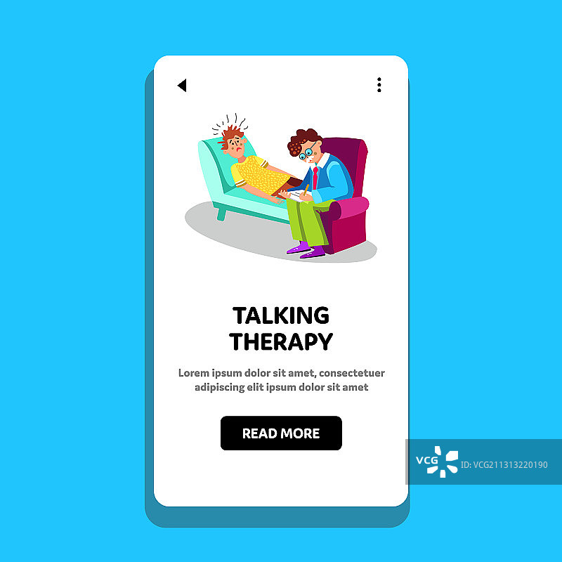 谈话疗法精神病诊室图片素材