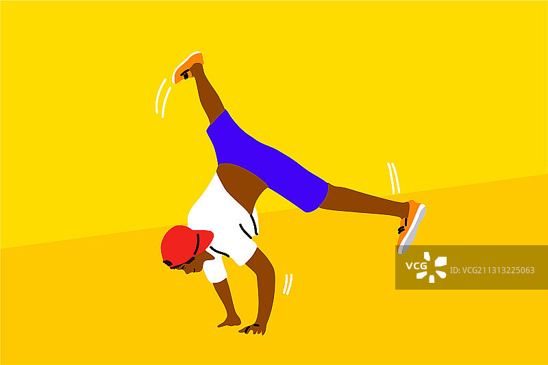 嘻哈运动舞蹈比赛表演图片素材