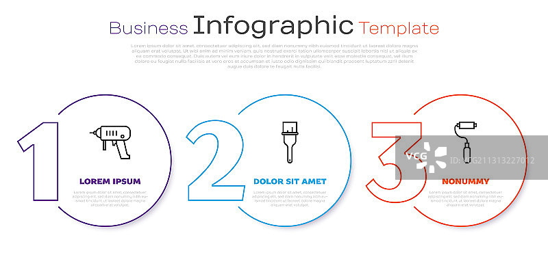 电钻、油漆刷图片素材