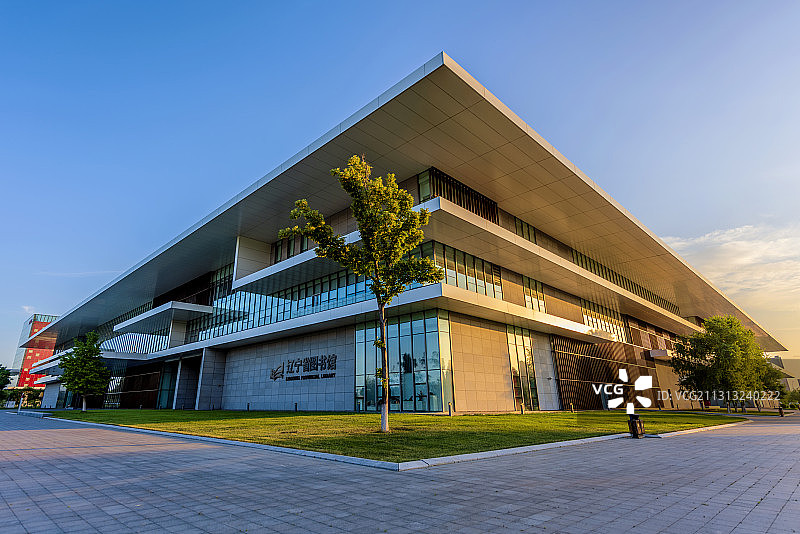 中国辽宁沈阳市辽宁省图书馆图片素材