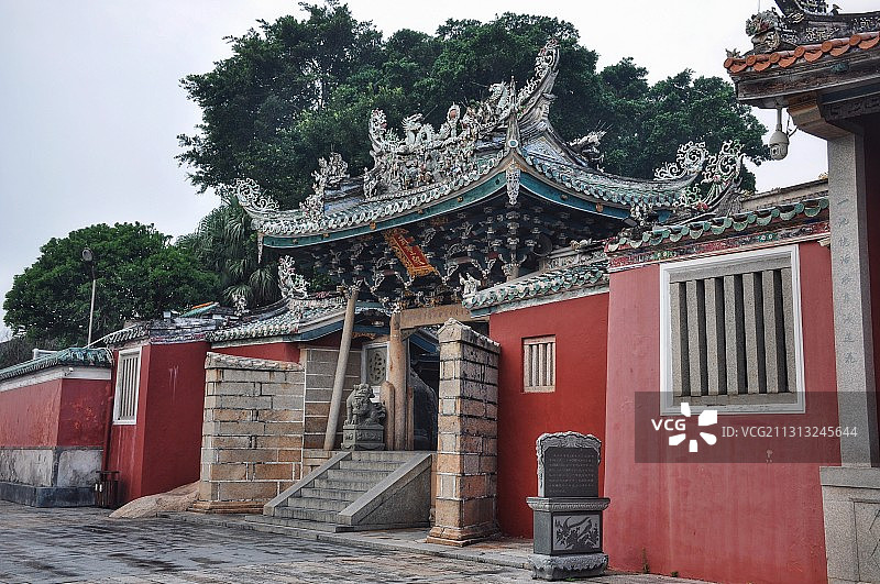 漳州东山关帝庙 山西夫子图片素材