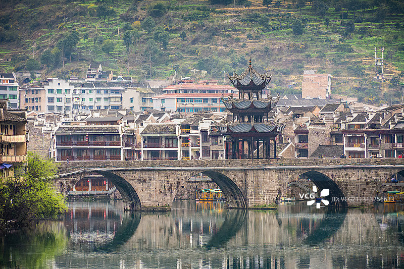 贵州镇远古城风光，镇远古镇，镇远，古城古镇图片素材