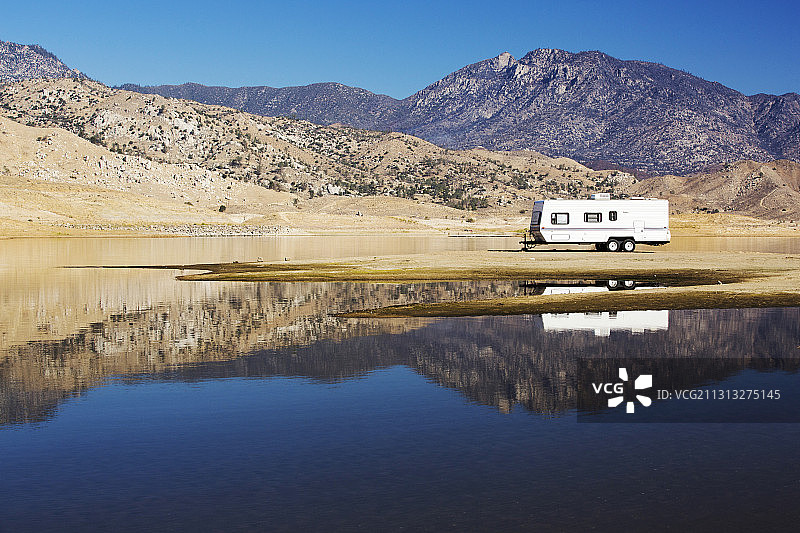 伊莎贝拉湖：加州中央山谷东部图片素材