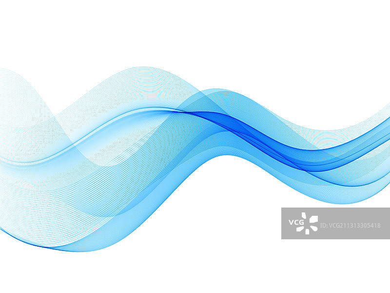 蓝色抽象波浪线条背景图片素材