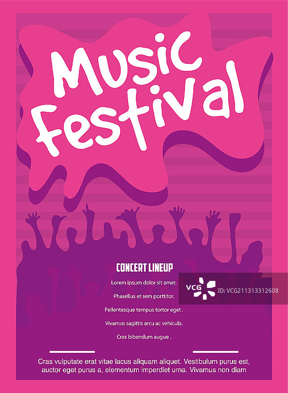 音乐节创意邀请宣传单图片素材