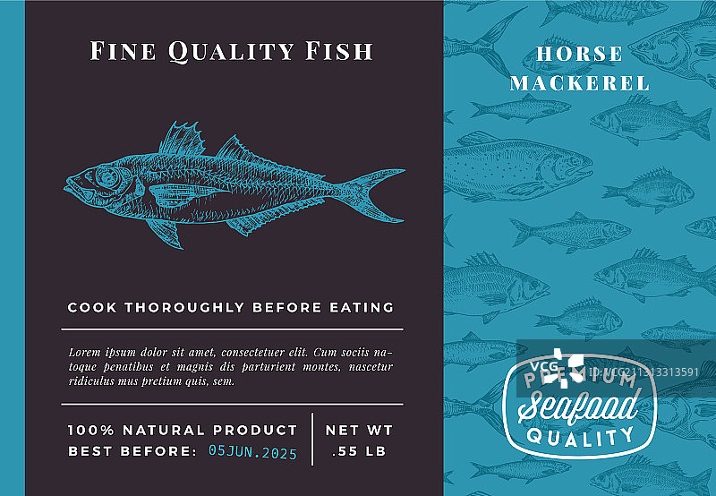 优质竹荚鱼抽象设计图片素材