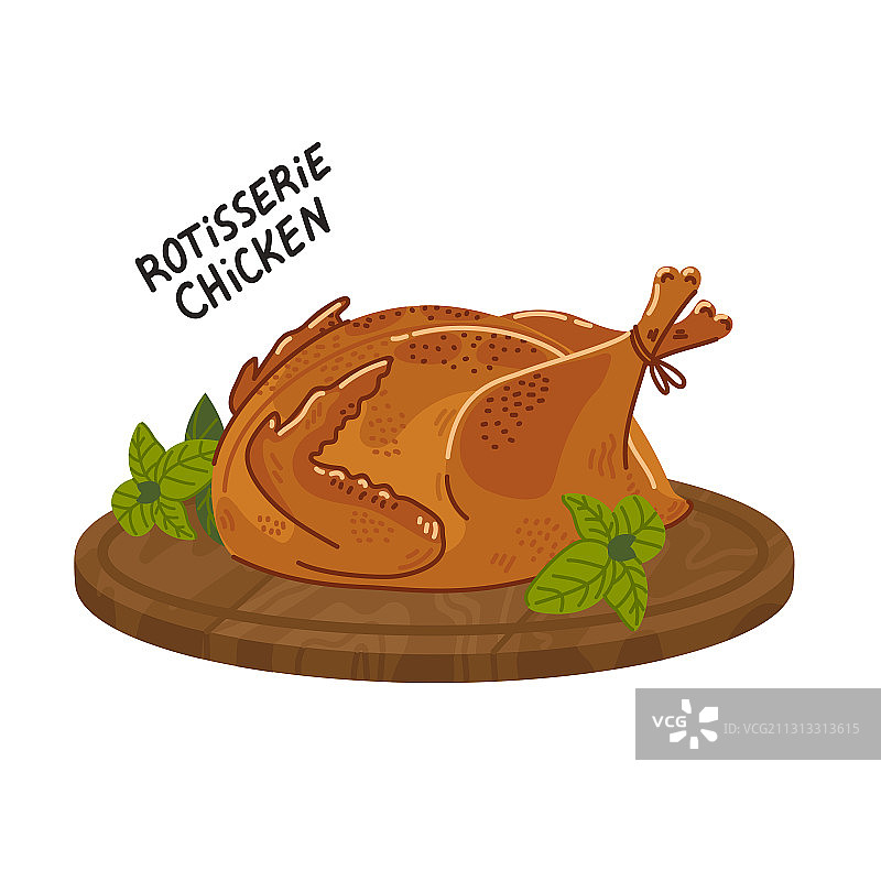 圆形炸全鸡图片素材