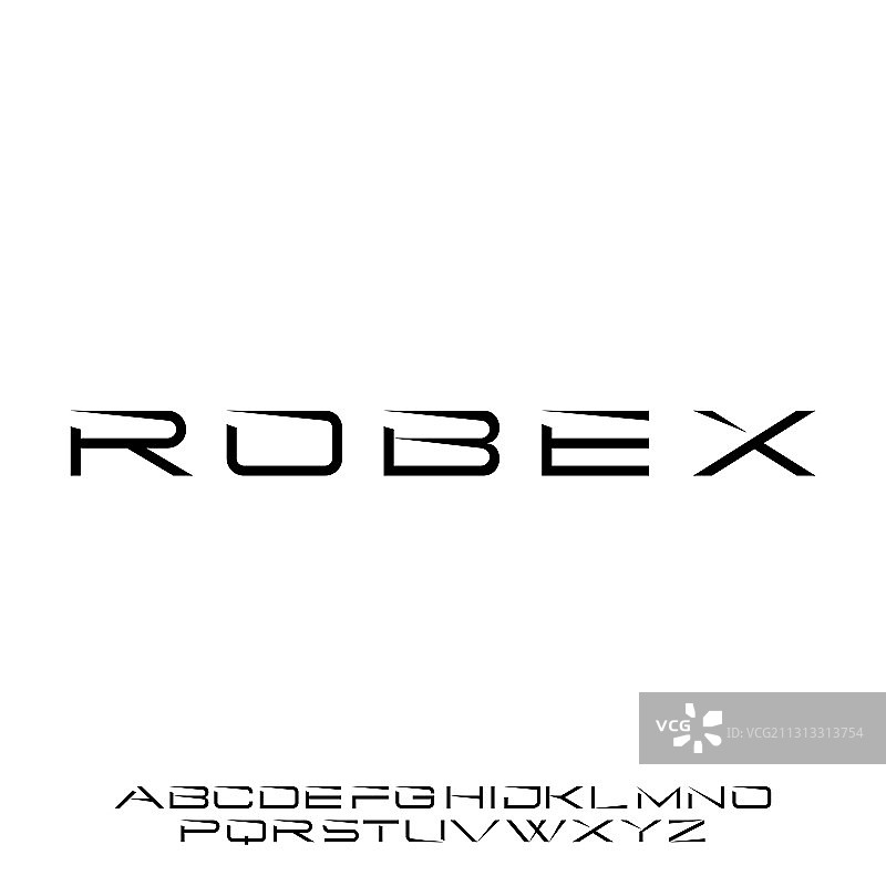 未来主义速度感Robex字体图片素材