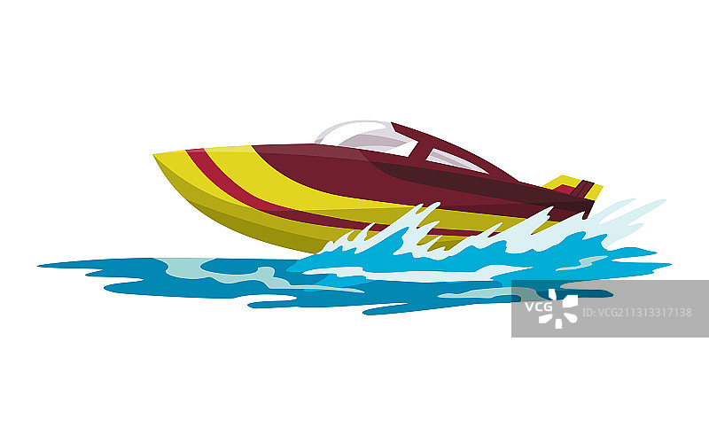 海上或河上速度摩托艇运动载具图片素材