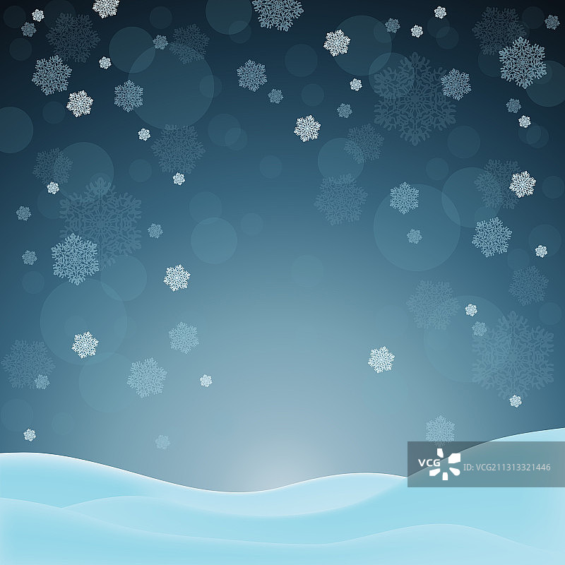 圣诞节降雪庆祝背景图片素材