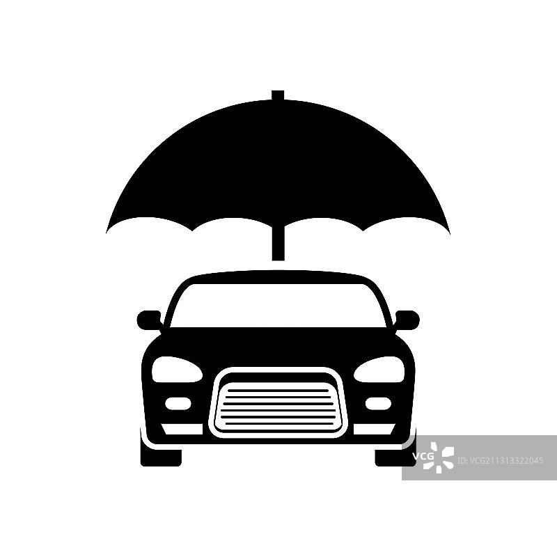 汽车保险标志概念保护图标图片素材