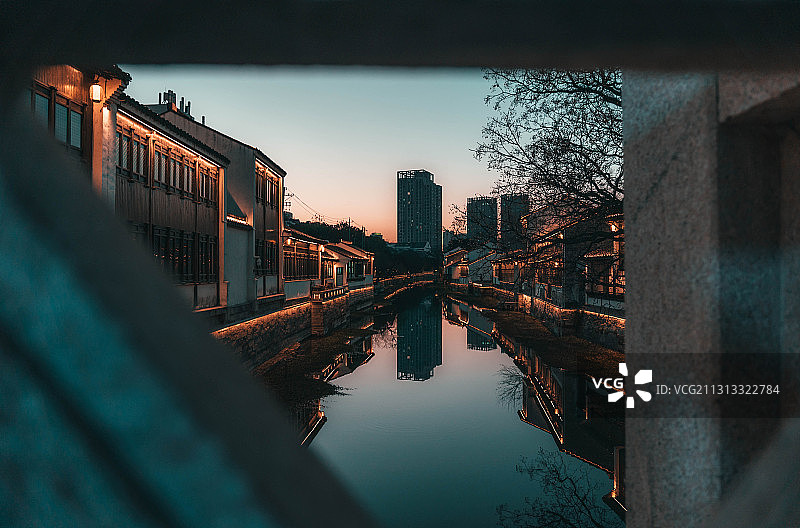 常州青果巷古运河图片素材