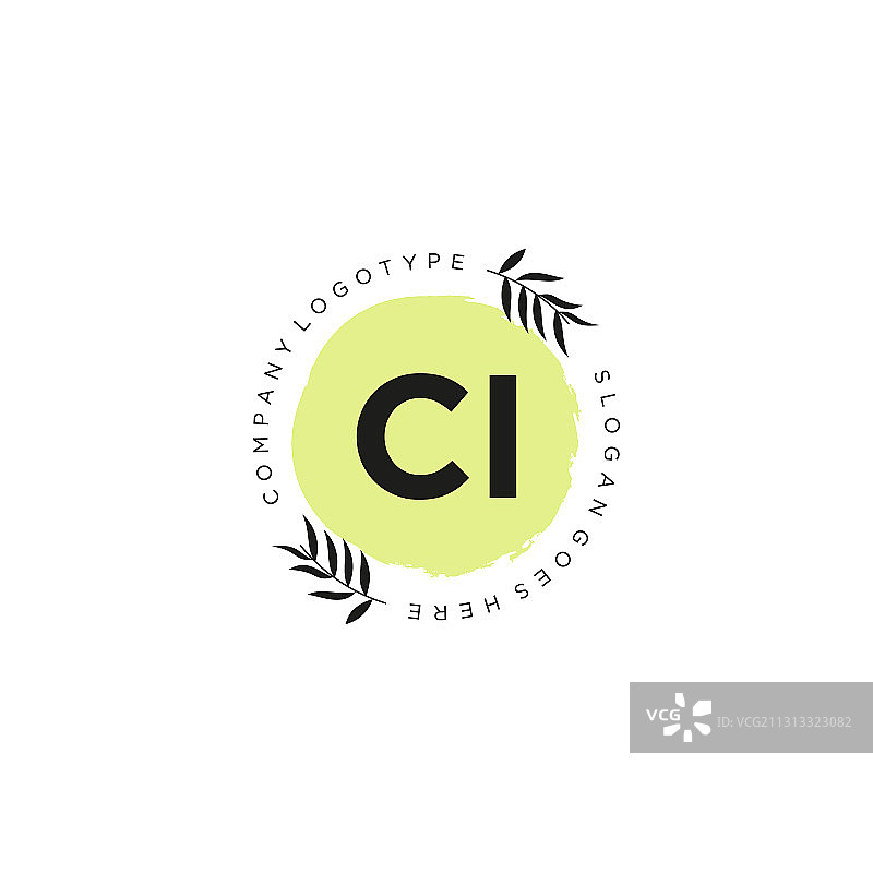 CI字母标志图标设计模板元素图片素材