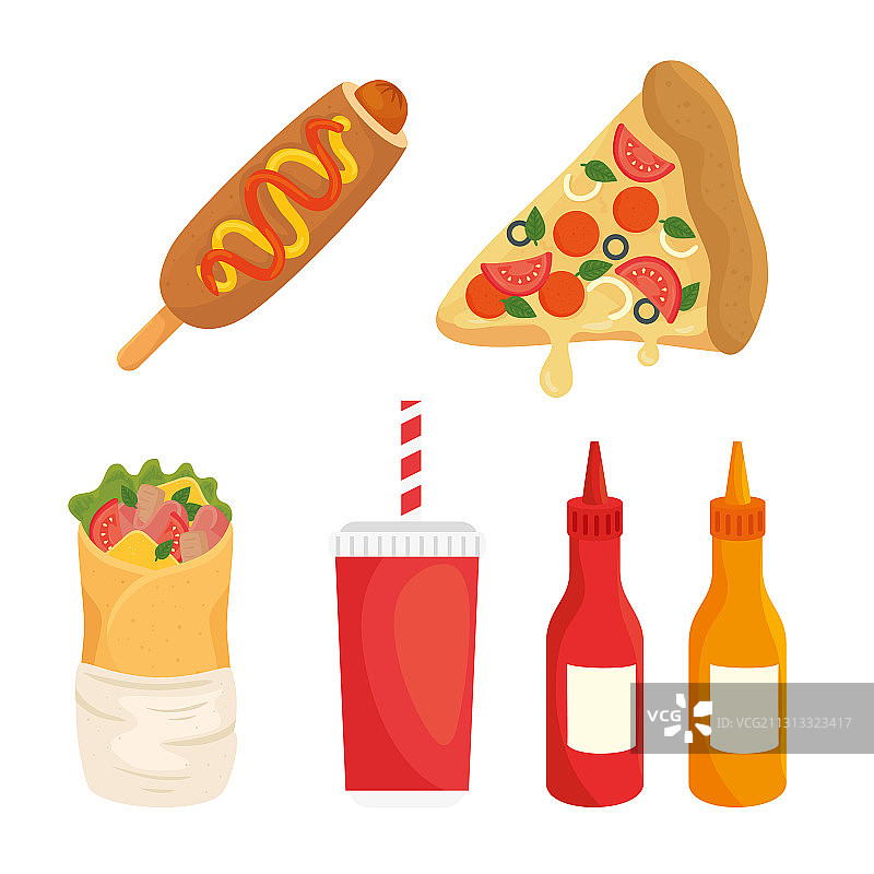 快餐午餐或套餐图片素材