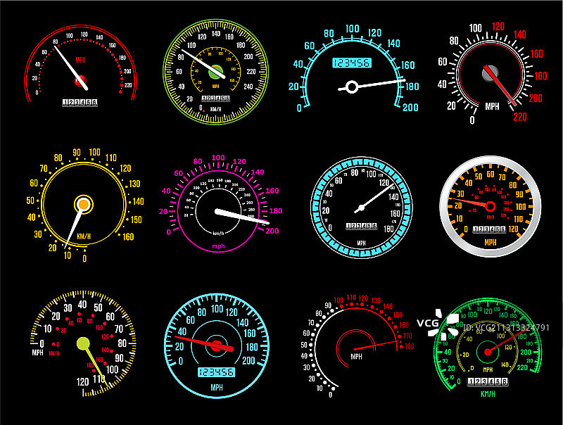 速度指示器仪表盘图片素材