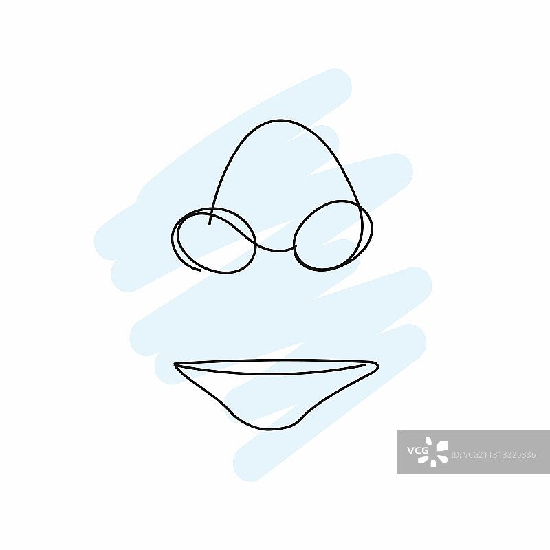 手绘泳装或内衣草图图片素材